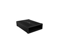 Icy Box 5,25 Pulgadas Caja Externa de BLU-Ray/DVD, USB 3.0, Carcasa Externa para Quemador de DVD, Burner Box BLU-Ray, Aluminio, Negro, IB-525-U3