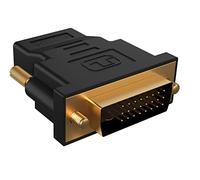 ICY BOX Adaptador DVI a HDMI, HDMI Hembra a Conector DVI-D Macho, 4K 60Hz, estación de Acoplamiento (IB-DK2241AC), bidireccional 60983