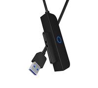 ICY BOX - Adaptador SATA a USB de 2,5 Pulgadas con Cable para SSD y Disco Duro, USB 3.0, SATA III, Color Negro