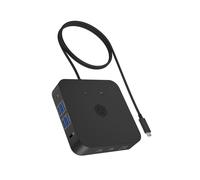 ICY BOX Base Docking USB-C 3 x HDMI Conector Auriculares 4K 60 Hz