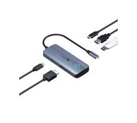 Icy Box Base USB-C 5 en 1, HDMI 4K60, USB 5 Gbps, Hub con PD 100W