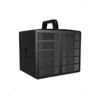 Icy box caja de 10 compartimentos, hdd/ssd 2,5'/3,5', sata, usb-c, ib-
