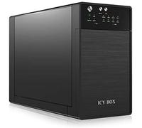 Icy box caja externa de 2 bahías (raid 0/1, single, jbod) para 2 disc