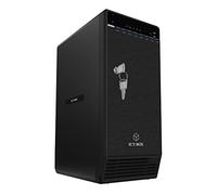 ICY BOX Carcasa de 8 Puertos USB-C 3.1 para Discos Duros y SSD de 3,5 Pulgadas y 2,5 Pulgadas, USB 3.1 (Gen 2), Ventilador único, Aluminio