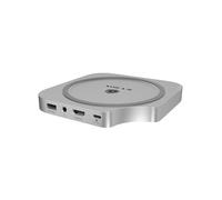 Icy Box Dock USB Type-C (7-en-1) con Ranura M.2 NVMe, HDMI 4K 60Hz, 3X USB-A, SD microSD, 10 Gbit/s, Aluminio, para Mac Mini M4, Club Dock 100, IB-DK100