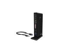 ICY BOX Docking Station USB 3.0 / USB-C (11-en-1) con 1x HDMI & 1x DVI, 6x USB 3.0 HUB, Gigabit Ethernet, DisplayLink, Dock Station Portatil, IB-DK2241AC