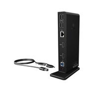 ICY BOX Docking Station USB 3.0 / USB-C (11-en-1) con 2x HDMI, 6x USB 3.0 HUB, Gigabit Ethernet, DisplayLink, Dock Station Portatil, IB-DK2251AC