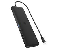 ICY BOX Docking Station USB-C (11-en-1) con 2x HDMI & 1x DP (4K 60Hz), 4x USB 3.0 HUB, Alimentazione 100W, Gigabit Ethernet, Dock Station Portatil, IB-DK2116-C