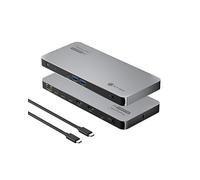 ICY BOX Docking Station USB-C 5 Monitores 8K DisplayLink, IB-DK7402-C31 | Diamond Dock 7402, Hasta 5 monitores en 8K 12 en 1 DisplayLink, 2x HDMI, LAN 2,5G 140W PD, 4x USB-C y 2x USB-A hasta 10 Gbps