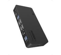 ICY BOX Docking Station USB-C con 2X HDMI y 2X DP, IB-DK2255AC | Heart Dock 2255, Para 2 monitores hasta 4K@60 Hz, 11 en 1 con 5 USB-A y 2 USB-C DisplayLink, LAN, audio y PD 96 W