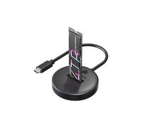 ICY BOX - Estación de acoplamiento M.2 NVMe y SATA, adaptador de lector de SSD M.2 NVME de 10 Gbps externo para llave M y teclas B+M, sin herramientas, tamaño para estación de acoplamiento M2 22110