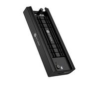 ICY BOX Estación de Acoplamiento para SSD M.2 NVMe y SATA SSD M.2, Adaptador USB3.2 (Gen2, 10 Gbps), Sistema de refrigeración, sin Herramientas, USB-C, USB-A, PCIe M-Key, Aluminio, Color Negro, 60953