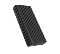 ICY Box Gehäuse für M.2 NVMe SSD (USB 3.2 Gen 2x2, 20 Gbit/s, werkzeuglos, Schreibschutzschalter, Aluminium mit Kühlung, LED-Anzeige), IB-1917M-C32a