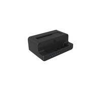 Icy Box HDD/M.2 NVMe SSD DockingStation USB 3.2 Gen 2 (10 Gbit/s), estación de clonación de Discos Duros y Lector (SATA 2.5/3.5 Pulgadas y M.2 NVMe), Externo, Adaptador, USB-C, USB-A, IB-2914MSCL-C31