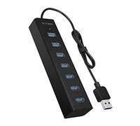 ICY IB-HUB1700U3 - USB 3,0 Tipo-A, Hub de 7 puertos USB Tipo-A..