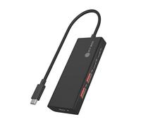 ICY BOX USB 3.2 Gen 2 HUB (10 Gbit/s), 4X USB 3.2 (2X USB-A & 2X USB-C), 100W Power Delivery, Aluminio, Incluye Cable de 30cm, IB-HUB1436-CPD