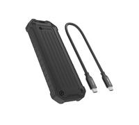 Icy Box M.2 NVMe/SATA - Carcasa para SSD (Resistente al Polvo y a los Golpes, USB 3.2 Gen 2, 10 Gbps, soporta 2230/42/60/80, Incluye disipador de Calor y Correa, IB-1827MCP-C31)