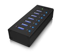 Raidsonic Icy Box IB-AC618 USB3.0 USB Hub 7 Port mit USB Ladeport