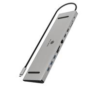 ICY BOX IB-DK2106a-CPD Estación Dock USB-C Thunderbolt 3 Gris
