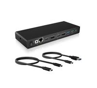 ICY BOX IB-DK2245AC Estación Acopladora USB-C Thunderbolt 3 Negro
