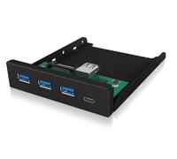 Hub ICYBOX 4 puertos USB 3.2 Gen 1 modelo IB-HUB1418-i3 con frontal en rack 3,5 Hot Swap
