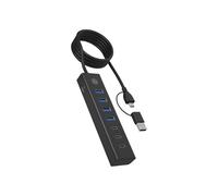 Icy Box IB-HUB1737-C3 - Hub USB 3.2 Gen 1 de 7 Puertos