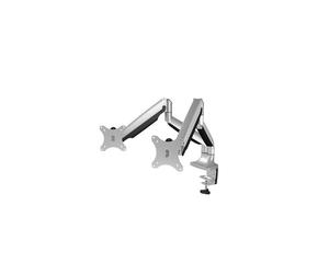 ICY BOX IB-MS504-T Brazo ajustable para 2 monitores negro, plateado Tamaño de pantalla: hasta 32 pulgadas montaje en escritorio