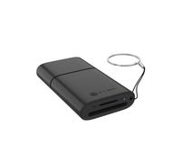 Icy Box Lector de Tarjetas 2-en-1 (SD/microSD UHS-I 170 MB/s), USB 3.2 Gen 1 5 Gbit/s, USB-A con Adaptador USB-C, LED, Plug & Play, IB-CR204-CU3