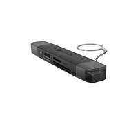 Icy Box Lector de Tarjetas 3 en 1 USB-C/A, SD y microSD de 5 Gbps con Puerto USB-A Adicional, para PC, portátil, MacBook, Tablet y Smartphone, IB-CR203-CU3