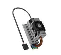 ICY BOX M.2 Heatpipe Cooler con ventilador de 30 mm de altura para SSD M.2 (2280), Aluminio, Plata