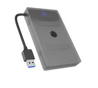 Icy Box SATA to USB Adapter for 2.5" HDD / SSD, Adaptador de Disco Duro, USB 3.2, USB-A, Caja de Protección, Sin Herramientas, Caja Externa, IB-AC603b-U3