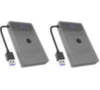 ICY BOX SATA to USB Adapter for 2.5" HDD / SSD, Adaptador de Disco Duro, USB 3.2, USB-A, Caja de Protección, Sin Herramientas, Caja Externa, IB-AC603b-U3 (Paquete de 2)