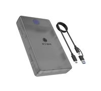 Icy Box Spade Base 388 (Carcasa SATA 2,5"/3,5"), USB 3.2 Gen 1 Type-C, hasta 5 Gbit/s, UASP, Plug & Play, sin Herramientas, LED, hasta 30 TB, IB-388-CU3