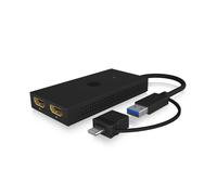 ICY BOX Splitter - USB móvil a HDMI® dual