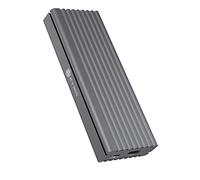 Icy Box SSD M.2 NVMe Carcasa, USB 3.1 (Gen2, 10 Gbit/s) Sistema de refrigeración, USB-C, USB-A, PCIe M-Key, Aluminio, Gris Antracita