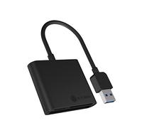 ICY BOX U3 USB 3.0 Tipo-A Lector de Tarjetas para CF, SD y Tarjetas de Memoria microSD Negro