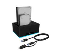 ICY BOX USB 3.0 2-Way Hard Drive Docking Station for 2.5 Inch and 3.5 Inch SATA