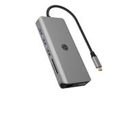 ICY BOX USB-C Docking Station (12-in-1) für 2 Monitore (2X HDMI), 4K 60Hz, 5X USB 3.0 HUB, 100W Power Delivery, Gigabit Ethernet, SD Kartenleser, IB-DK4061-CPD