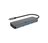 ICY BOX USB-C Docking Station (6-in-1) with 1x HDMI (4K 60HZ), 4x USB 3.2 (Gen 1