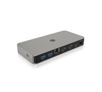 Icy box usb4 docking station (10-en-1) para 2 monitores (2x hdmi 2.1),