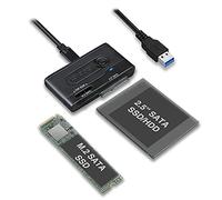 Icy Dock 2.5 Pulgadas SATA HDD y M.2 SATA PCIe SSD a USB 3.2 Gen 1 Cable Adaptador convertidor | EZ-Adapter MB031U-1SMB
