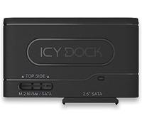 ICY DOCK Adaptador SSD M.2 NVMe SATA, Adaptador USB 3.2 Gen 2 (Type-C) hasta 10 Gbps, a 2,5" SATA SSD/HDD y M.2 NVMe/SATA SSD, Unidad SSD con Cable Tipo C - EZ-Adapter MB104U-1SMB