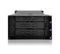 Icy Dock Backplane Cage/Rack móvil sin cajón para 3 HDD 3,5" SATA/SAS Hot Swap en 2 bahías de 5,25" con Cables - flexiDOCK MB830SP-B