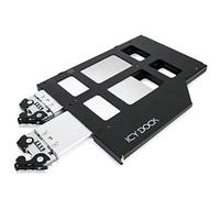 Icy Dock Caddy con Rack móvil, Caja de Rack para 2 SSD M.2 NVMe extraíbles para bahía de ODD Ultra Slim (9,5 mm) con Conector OCuLinkqui SFF-9402 (Tri-Modo Incompatible) - ToughArmor MB852M2PO-B