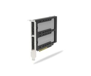 Icy Dock Carcasa/Adaptador de Rack móvil de 2 bahías extraíbles M.2 NVMe SSD a PCIe 5.0 x8 para Ranura de expansión PCIe (se Requiere bifurcación PCIe) - ExpressSlot Elite MB842M5P-B
