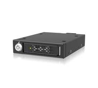 ICY DOCK Carcasa de Rack móvil PCIe 5.0 para SSD NVMe U.2/U.3 de 2,5" para bahía de Unidad Externa de 3,5" (1 MCIO 4i SFF-TA-1016) - Bandeja Intercambiable hasta 128 Gbps - ToughArmor MB601V5K-B