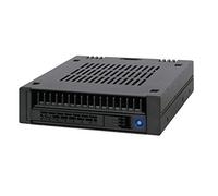 Icy Dock ExpressCage MB741SP-B Rack móvil, Jaula de backplane, Caja de Rack de Disco Duro Hot Swap 1 x HDD/SSD SAS/SATA de 2,5" en una bahía de 3,5" (instalación de Unidad sin Herramientas)