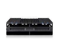 ICY DOCK FlexiDOCK MB024SP-B - Estante móvil sin herramientas para 4 bahías 2.5 SAS/SATA SSD/HDD para bahía de 5.25 pulgadas