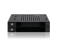 Icy Dock flexiDOCK MB522SP-B Diseño de Rack extraer Intercambio Directo en Caliente, Acoplamiento para 2 SSD o 2.5" SATA/SAS HDD sin Bandeja de Disco Duro en una bahía de 3.5"