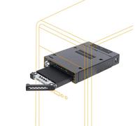 ICY DOCK Rack mvil SSD M.2 PCIe 3.0/4.0 NVMe de 2 bahas para baha de unidad externa 3.5 | ToughArmor MB834M2K-B